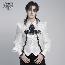 Load image into Gallery viewer, SHT15302 Faux Two-Piece Paisley Men Gothic Shirts