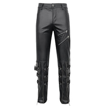 Load image into Gallery viewer, PT216 Men's faux leather trousers with zipped legs