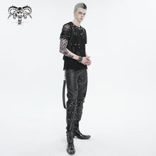 Load image into Gallery viewer, PT216 Men's faux leather trousers with zipped legs