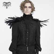 Load image into Gallery viewer, CA044 High collar long feather men collar