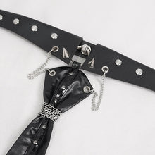 Load image into Gallery viewer, AS150 Faux Leather Studded Choker Tie