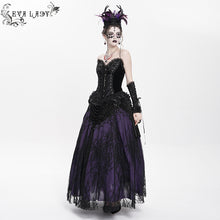 Load image into Gallery viewer, ECST01001 Gothic snake-print suede bodycon