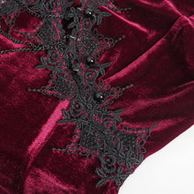 Load image into Gallery viewer, ESKT04302 Red Velvet halterneck strappy dress