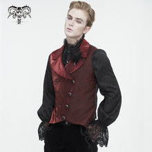 Load image into Gallery viewer, WT07802 red Gothic embroidered contrasting colors waistcoat