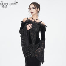 Load image into Gallery viewer, ETT03601 off-shoulder one-piece long-sleeved women's T-shirt