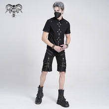 Load image into Gallery viewer, PT029 punk rock adjustable zippered summer men shorts with loops