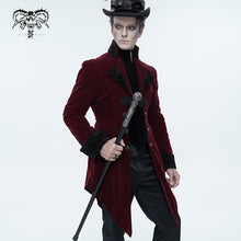 Load image into Gallery viewer, CT02202 devil fashion gothic formal party turn down collar wine men swallowtail coats