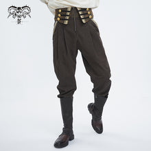 Load image into Gallery viewer, PT246 High waist turn-down men's leg-of-mutton pants