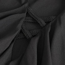 Load image into Gallery viewer, SHT10901 Black Gothic V-neck chiffon shirt for men