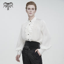 Load image into Gallery viewer, SHT11002 white Everyday Striped Goth Shirt