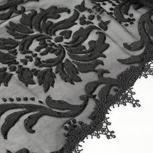 Load image into Gallery viewer, ECA012 Embroidered Lace Net Hooded Shawl