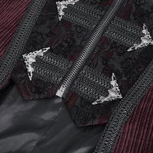 Load image into Gallery viewer, CT23802 Wine Men long chenille coat