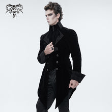 Load image into Gallery viewer, CT02201 western fashion gothic embroidered collar black men velveteen Tuxedo