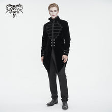 Load image into Gallery viewer, CT21501 black Gothic stand collar tuxedo men's jacket