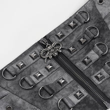 Load image into Gallery viewer, AS277 Punk-Style Faux Leather Woven Belt with Three Straps