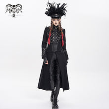 Load image into Gallery viewer, CT267 Thick twill chain-embellished punk long coat