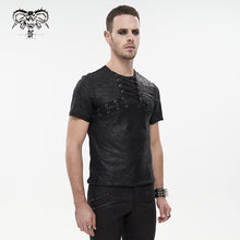 Load image into Gallery viewer, TT162 Punk knit ragged men T-shirt