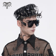 Load image into Gallery viewer, AS293 Punk-Style Spiked Patent Leather Military Cap