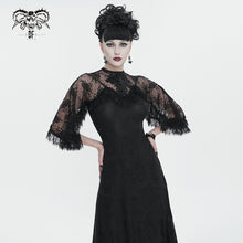 Load image into Gallery viewer, SKT172 Gothic High Slit Lace Asymmetric Long Dress