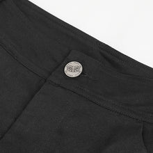 Load image into Gallery viewer, PT215 Punk Twill decorative Faux Leather Leg Loop Trousers