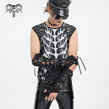 Load image into Gallery viewer, GE034 Mid-length men gloves with printed back hand