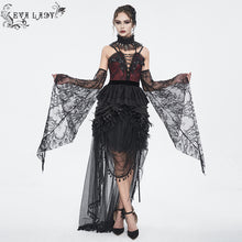 Load image into Gallery viewer, ETT035 Satin eyelash mesh with long sleeves women's T-shirt