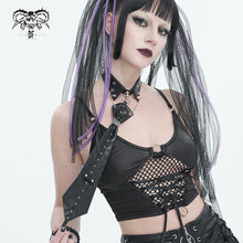 Load image into Gallery viewer, AS150 Faux Leather Studded Choker Tie