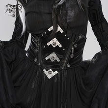 Load image into Gallery viewer, AS278 Punk-Style Slightly Reflective Faux Leather Short Belt