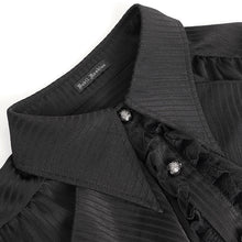 Load image into Gallery viewer, SHT11001 Black Everyday Striped Goth Shirt
