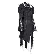 Load image into Gallery viewer, SKT222  Gothic cheongsam trumpet sleeve waisted dress