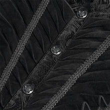 Load image into Gallery viewer, WT106 Paisley Jacquard Velvet Gothic Vest
