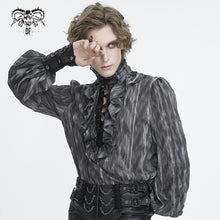 Load image into Gallery viewer, SHT11701 Punk high collar long sleeve men shirt