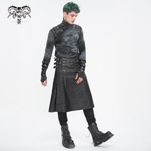 Load image into Gallery viewer, SKT186 Punk crackled leather men's kilt