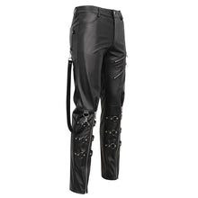 Load image into Gallery viewer, PT216 Men's faux leather trousers with zipped legs