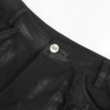 Load image into Gallery viewer, PT213 Hand-painted twill cutout torn distressed men's trousers