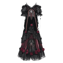 Load image into Gallery viewer, ESKT073 Gothic High end Custom-made floral full skirt dress