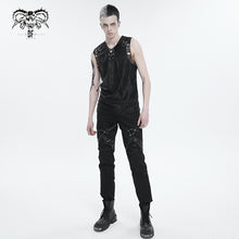 Load image into Gallery viewer, TT243 Computer Ripple Hooded Sleeveless Men's T-Shirt