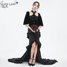 Load image into Gallery viewer, ETT03401 Gothic hooded halterneck women's short shirt