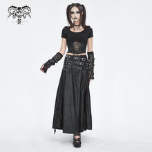 Load image into Gallery viewer, SKT196 Stretchy glazed leather high waist women's skirt