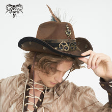 Load image into Gallery viewer, AS186 Steampunk western cowboy hat