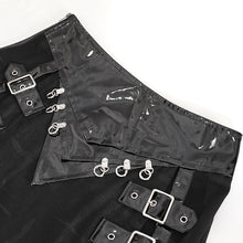 Load image into Gallery viewer, SKT187 glued cross pattern stitching leather men's kilt
