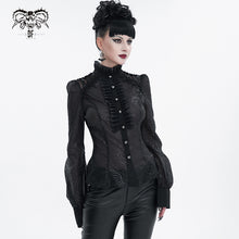 Load image into Gallery viewer, SHT090 see-through pattern gothic shirt