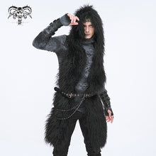 Load image into Gallery viewer, AS171 Dark wool hooded scarf