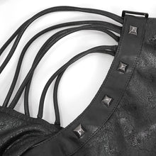 Load image into Gallery viewer, AS18201 Black Punk halter single shoulder women short jacket