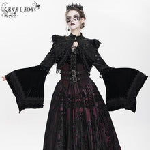 Load image into Gallery viewer, ECT024 Gothic snakeskin short shawl coat