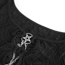 Load image into Gallery viewer, TT257 Women cutout long sleeves short T-shirt