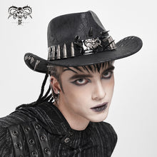 Load image into Gallery viewer, AS265A Punk cowboy hat with long and short metal spikes