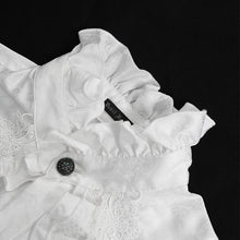 Load image into Gallery viewer, SHT12402 White Gothic pattern satin long-sleeved men shirts