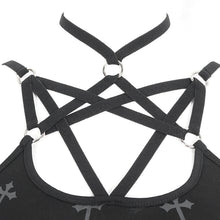 Load image into Gallery viewer, SKT188 Elastic strap halterneck cross knitted waisted dress