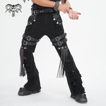 Load image into Gallery viewer, PT247 Punk ripped tassel men pants